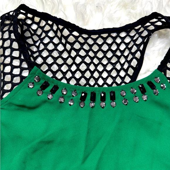 Express green casual top size M - Picture 3 of 4